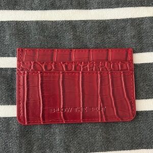 B-low the Belt Croc-embossed Card Case